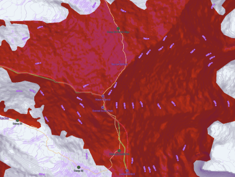 This is a picture of moutain Everest on the custom color settings